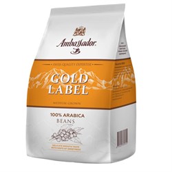 Кофе в зернах AMBASSADOR "Gold Label" 1 кг, арабика 100% - фото 13607814