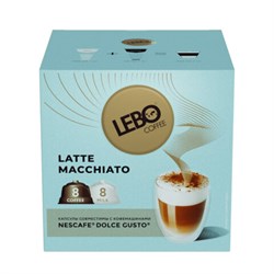 Кофе в капсулах LEBO "Latte Macchiato" для кофемашин Dolce Gusto, 8 порций (16 капсул) - фото 13607931