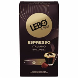 Кофе в капсулах LEBO "Espresso Italiano" для кофемашин Nespresso, 10 порций - фото 13607934
