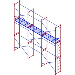 Комплект рамных лесов МЕГА 777 - фото 13616404