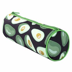 Пенал-тубус BRAUBERG, с эффектом SOFT TOUCH, полиэстер, "Black Avocado", 22х8 см, 270061 - фото 13626523