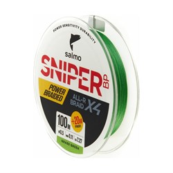 Плетеная леска Salmo Sniper BP ALL R BRAID х4 Grass Green 120/011 - фото 13632059