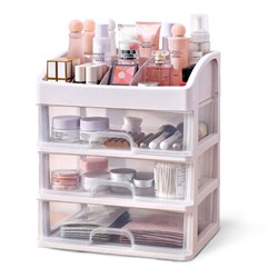 Органайзер для хранения косметики, канцтоваров, мелочей ТРИ УРОВНЯ, 26,6х17*23,5 см, DASWERK (ДАСВЕРК), 608477 - фото 13645214