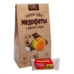 Конфеты-суфле &quot;Медофеты&quot; в шоколадной глазури, с курагой и медом, 150 г, БЕРЕСТОВ А.С., УТ-00031661