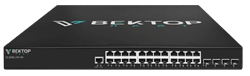 Управляемый коммутатор уровня 2+. 24 порта 100/1000BaseT RJ45, 4 порта 1/10GE SFP+ - фото 13646001