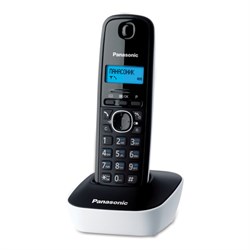 Радиотелефон PANASONIC KX-TG1611RUW, память 50 номеров, АОН, повтор, часы/будильник, белый - фото 13649891