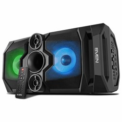 Колонка портативная SVEN PS-655, 50 Вт, TWS, Bluetooth, FM, USB, microSD, LED-дисплей, пульт, черная, SV-020163 - фото 13650105