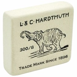 Ластик KOH-I-NOOR "Слон" 300/08, 54х48х16 мм, белый, прямоугольный, натуральный каучук, 0300008005KDRU - фото 13658532