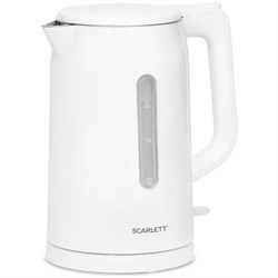 Чайник SCARLETT SC-EK21S31, 1,5 л, 2200 Вт, закрытый нагревательный элемент, двойные стенки, белый - фото 13666244