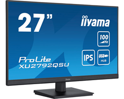 Монитор LCD 27'' 16:9 2560х1440(WQHD) IPS, 100 Hz, 250 cd/m2, H178°/V178°, 1300:1, 80M:1, 16.7M, 0,4 ms, HDMI, DP, USB-Hub, Tilt, Speakers, 3Y, Black - фото 13673117