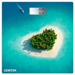 Весы напольные CENTEK CT-2428 "Остров", электронные, вес до 180 кг, квадрат, стекло, с рисунком, CT-2428 Остров - фото 13681255