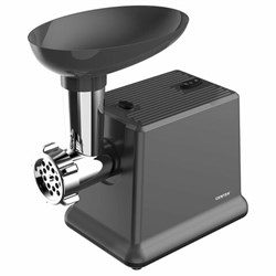 Мясорубка CENTEK CT-1624, 2000 Вт, производительность 2 кг/мин, 4 насадки, реверс, черный - фото 13681261