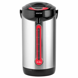 Термопот на 3 литра 3 режима подачи воды CENTEK CT-0080, 750 Вт, 1 температурный режим, пластик/сталь, черный, CT-0080 Black - фото 13681286