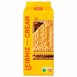 Печенье-сэндвич сливочное LEIBNIZ &quot;Cream Choco&quot; с шоколадной начинкой 190 г, ПОЛЬША