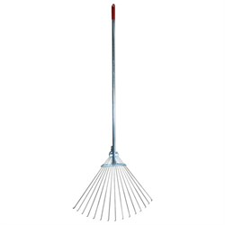 Грабли веерные проволочные раздвижные, 15 зубьев, ширина 15-58 см, черенок 115 см, ГРАНДМАСТЕР, 700348 - фото 13687169