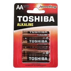 Алкалиновый элемент питания Toshiba LR6 RED 4/card - фото 13694601