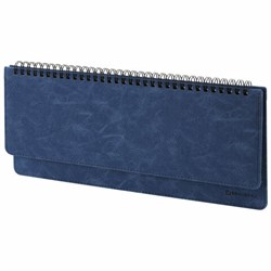 Планинг настольный недатированный (305x140 мм) BRAUBERG "Status", под кожу, 60 л., темно-синий, 113373 - фото 13694826