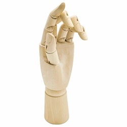 Манекен художественный "РУКА" левая, высота 18 см, дерево, BRAUBERG ART CLASSIC, 192516 - фото 13694920