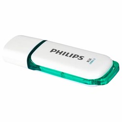 Флеш-диск 8 GB PHILIPS SNOW, разъем USB 3.0, зеленый, FM08FD75B/97 - фото 13695268