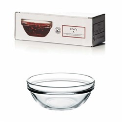 Соусник круглый, 60 мм, КОМПЛЕКТ 6 штук, стекло, PASABAHCE "ШЕФС", фирменная подарочная упаковка, 53713 - фото 13695575