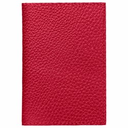 Обложка для паспорта натуральная кожа флоттер, кожаный уголок, красная, BRAUBERG, 238865 - фото 13701070