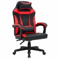 Кресло компьютерное CROMEX (КРОМЕКС) "Start GM-105", две подушки, экокожа, черное/красное, 532957 - фото 13701164