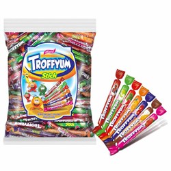 Жевательные конфеты-палочки TROFFYUM, Фруктовое ассорти, 1000 г, УТ-00001529 - фото 13701296