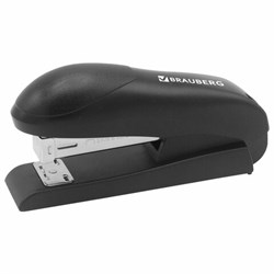 Степлер №24/6, №26/6 BRAUBERG "UNIVERSAL", до 30 листов, на 100 скоб, черный, 272716 - фото 13705611