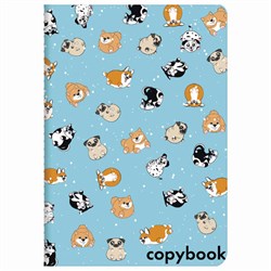 Тетрадь 40 л. в клетку обложка SoftTouch, бежевая бумага 70 г/м2, сшивка, А5 (147х210 мм), ЩЕНОЧКИ, BRAUBERG, 403777 - фото 13705679