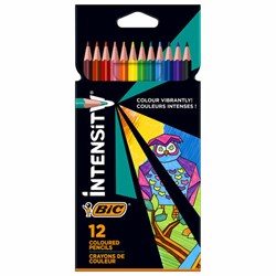 Карандаши цветные BIC "Intensity", 12 цветов, трехгранные, 9505272 - фото 13706951