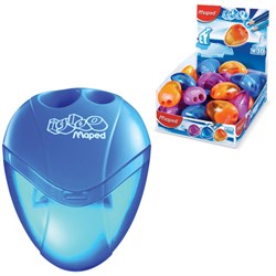 Точилка MAPED (Франция) "I-Gloo", 2 отверстия, с контейнером, ассорти, дисплей, 534756 - фото 13711084