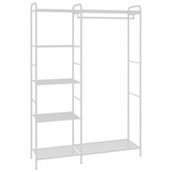 Вешалка-стеллаж "Валенсия-1", 1555х1090х300 мм, 7 полок, металл, белая, ГСВ1 Б - фото 13711311