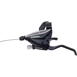 Шифтер/ручка тормоза Shimano ST-EF65-L 3sp, левая, 3-передачи, трос 1750мм, черный - фото 13717725