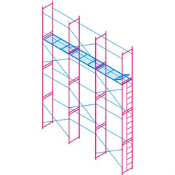 Комплект рамных лесов МЕГА 782 - фото 13727064