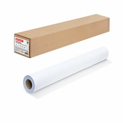 Бумага широкоформатная рулон для плоттера 610 мм х 30 м х втулка 50,8 мм, 160 г/м2, белизна CIE 146%, BRAUBERG, 110623 - фото 13742873