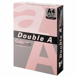 Бумага цветная DOUBLE A, А4, 80 г/м2, 500 л., пастель, розовый фламинго - фото 13742984