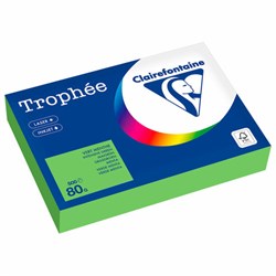 Бумага цветная CLAIREFONTAINE, А4, 80 г/м2, 500 л., интенсив, ярко-зеленый, Франция, 1875C, 1875PC - фото 13743169