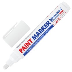 Маркер-краска лаковый (paint marker) 6 мм, БЕЛЫЙ, НИТРО-ОСНОВА, BRAUBERG PROFESSIONAL PLUS EXTRA, 151450 - фото 13743512