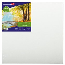 Холст на картоне, 40х40 см, грунтованный, хлопок, мелкое зерно, BRAUBERG ART CLASSIC, 191675 - фото 13743749