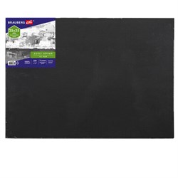 Холст черный на картоне (МДФ), 25х35 см, грунт, хлопок, мелкое зерно, BRAUBERG ART CLASSIC, 191678 - фото 13743751