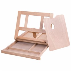 Мольберт настольный из бука с выдвижным ящиком, 34,5х26х27 см, холст до 30 см, BRAUBERG ART, 192247 - фото 13743778