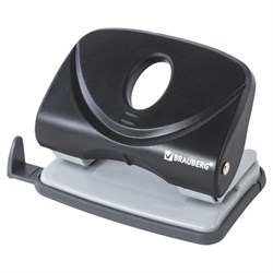 Дырокол BRAUBERG "Original", до 20 листов, черный, 222539 - фото 13744038