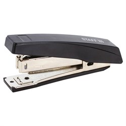 Степлер №10 STAFF "Basic", до 10 листов, с антистеплером, черный, 224625 - фото 13744067