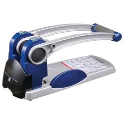 Дырокол металлический СУПЕРМОЩНЫЙ KW-trio, до 300 л., серебристый с синими вставками, 9550, -9550 - фото 13744085