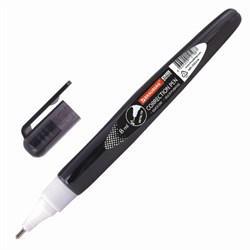 Ручка-корректор BRAUBERG, 8 мл, металлический наконечник, черный корпус, 225214 - фото 13744093