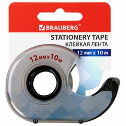 Клейкая лента 12 мм х 10 м в диспенсере, BRAUBERG, 227263 - фото 13744142