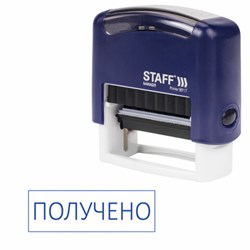 Штамп стандартный STAFF "ПОЛУЧЕНО", оттиск 38х14 мм, "Printer 9011T", 237422 - фото 13744465
