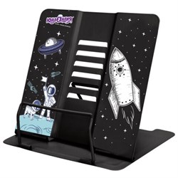 Подставка для книг и учебников ЮНЛАНДИЯ "Space", регулируемый наклон, металлическая, 237577 - фото 13744504
