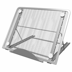 Подставка для книг, ноутбуков, планшетов BRAUBERG "Germanium", 240х195х20 мм, серебро, металл, 237984 - фото 13744529