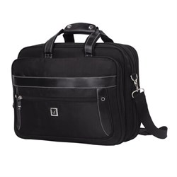 Сумка портфель BRAUBERG CARBON с отделением для ноутбука 15-16", 2 отделения, черная, 31х41х13 см, 240509 - фото 13744623